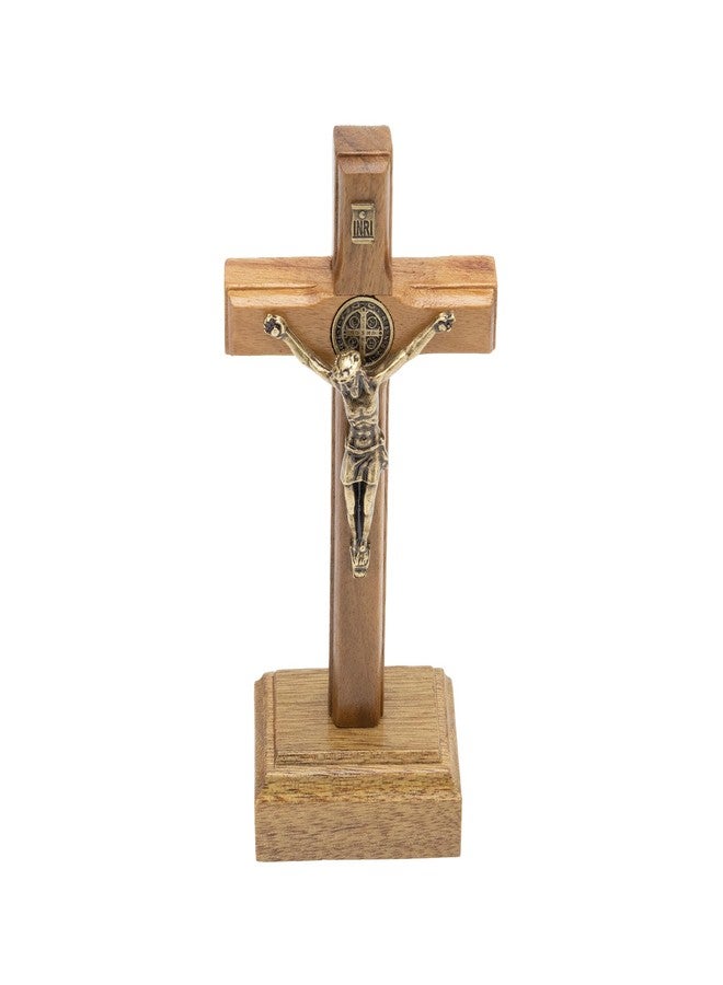 Intercession صليب القديس بنديكت للسفر بحجم الجيب، 3.5 بوصة، مناسب لوضعه على الطاولة - Image 1